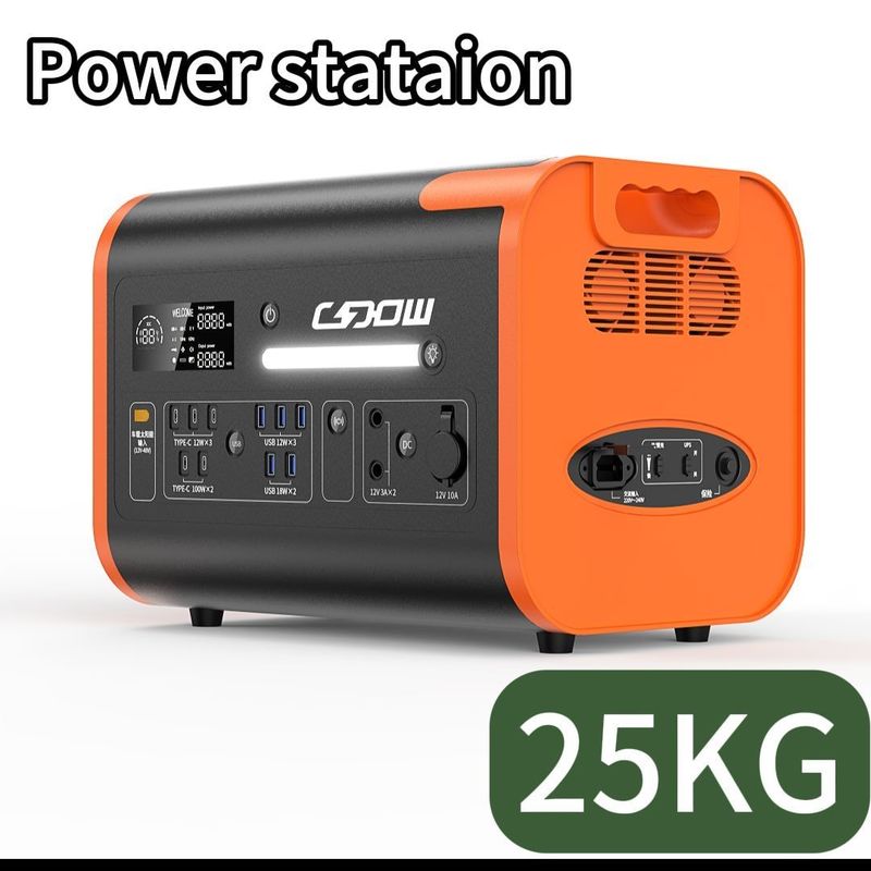 LiFePO4 500W 2200W Sạc không dây Hệ thống năng lượng mặt trời di động Trạm điện di động