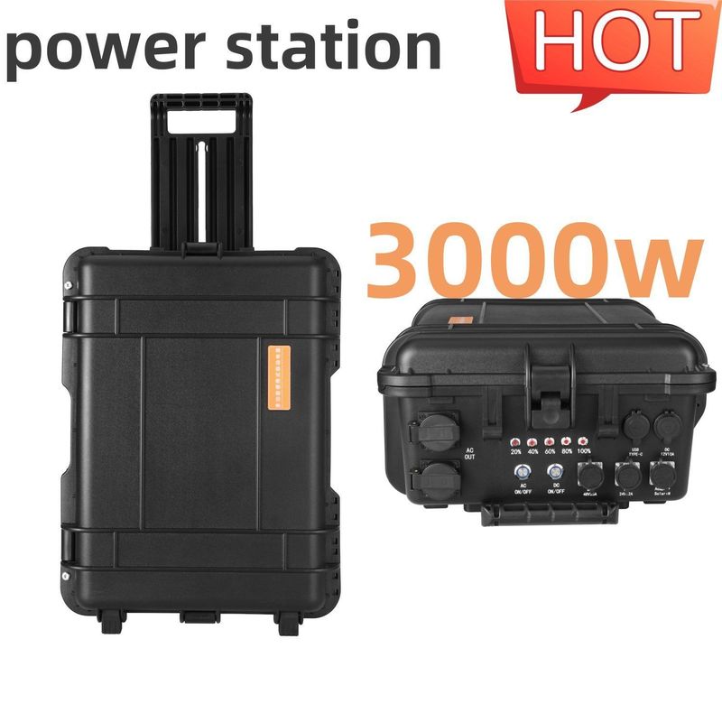Nhà máy năng lượng máy bay không người lái năng lượng mặt trời nóng 3000W CE.Un38.3 Được chứng nhận và mạnh mẽ ABS hợp kim Shell