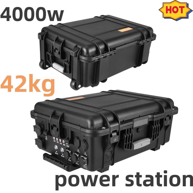 4000W/80ah Pure Positive Wave Camping Nhà máy sạc năng lượng mặt trời di động bởi LiFePO4