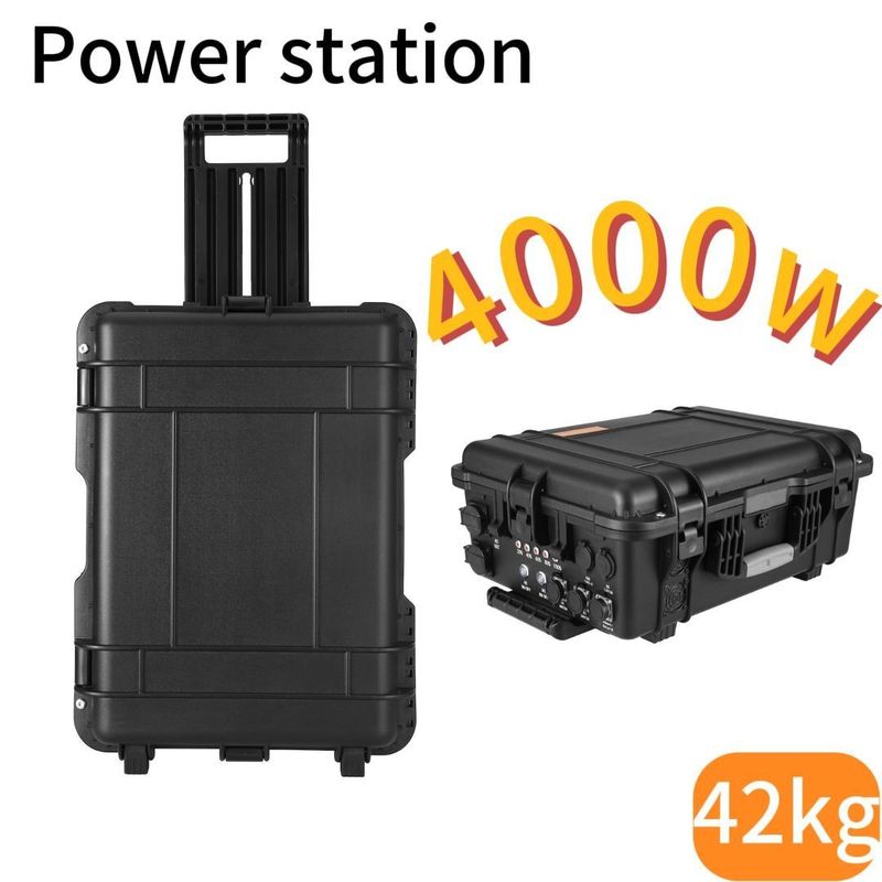 3000W/3000wh AC DC C loại pin điện dự phòng khẩn cấp Trạm điện di động dễ dàng