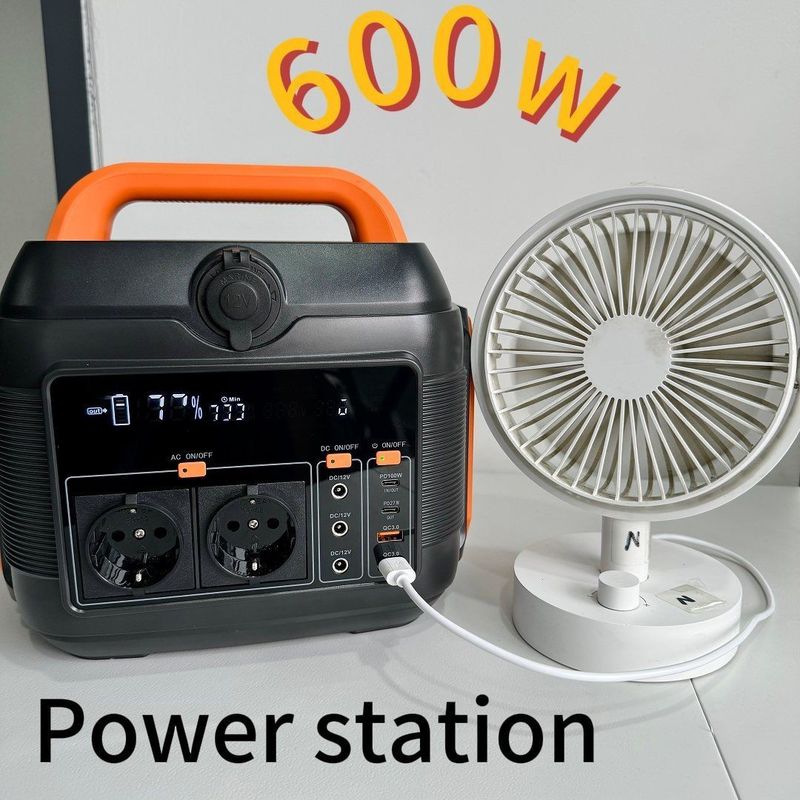 Sản lượng pin dự phòng loại C nóng 600W / 576wh AC DC