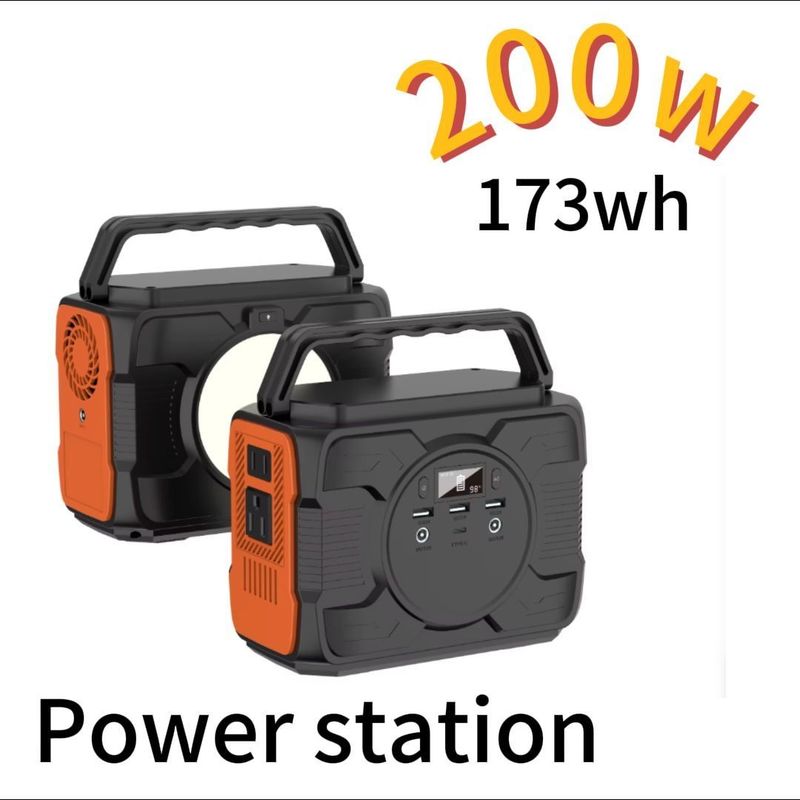 200W / 173whc pin điện dự phòng khẩn cấp Trạm điện di động tốt nhất đèn LED đèn flash