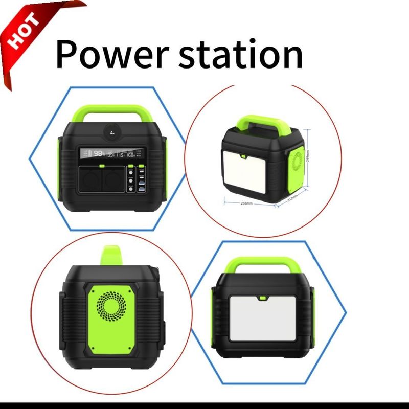 600W/576wh Trạm điện khẩn cấp cho giải pháp cung cấp điện ngoài trời và nhà