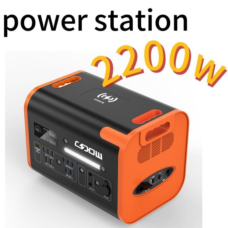 Tuổi thọ chu kỳ Capacity còn lại 80% 5%-95%Dod Nhà máy điện di động cho cắm trại ngoài trời