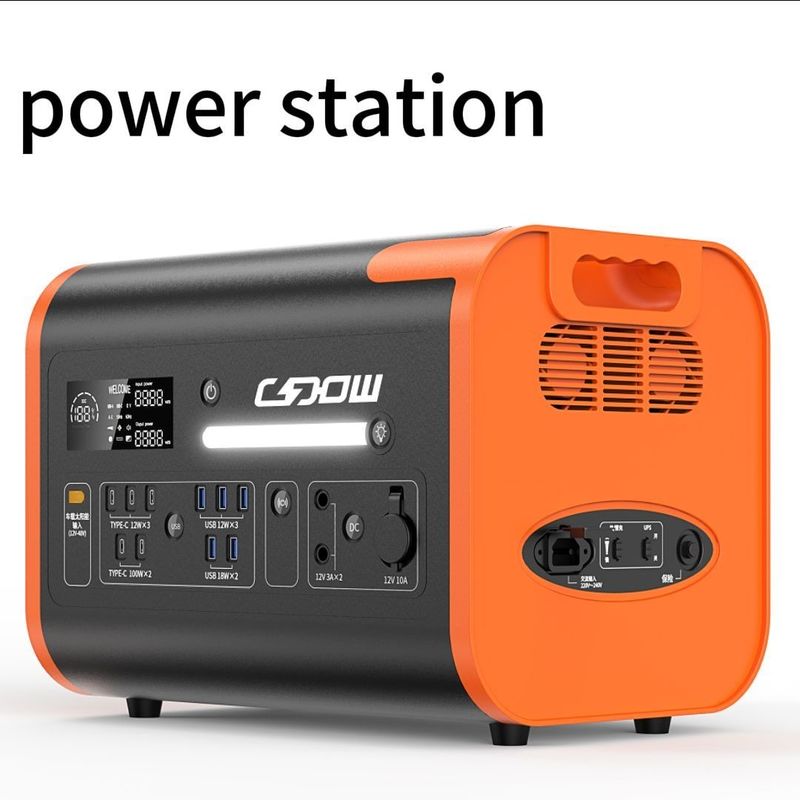 800W Max sạc năng lượng mặt trời Xe điện di động với dạng sóng đầu ra sóng âm thanh tinh khiết