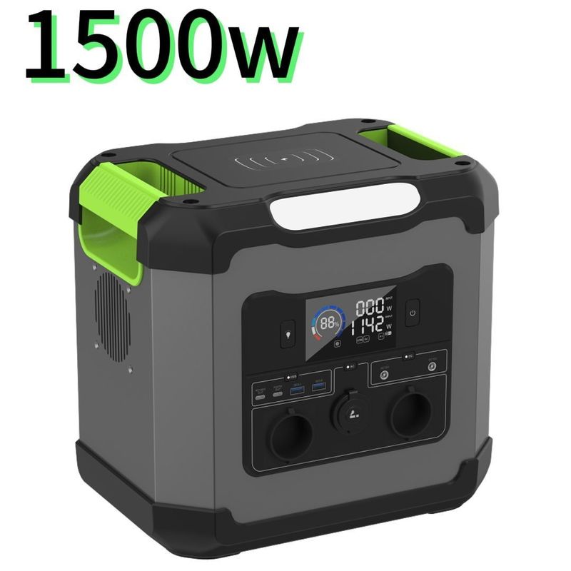 1200W / 1500W / 2000W Điện lực di động 1500W Điện năng xuất AC cho nhà máy điện di động