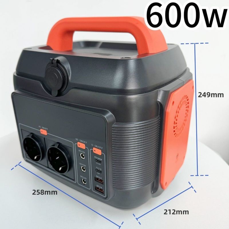 Trạm điện di động khẩn cấp với đầu ra AC 220V 50Hz/110V 60Hz và pin lithium