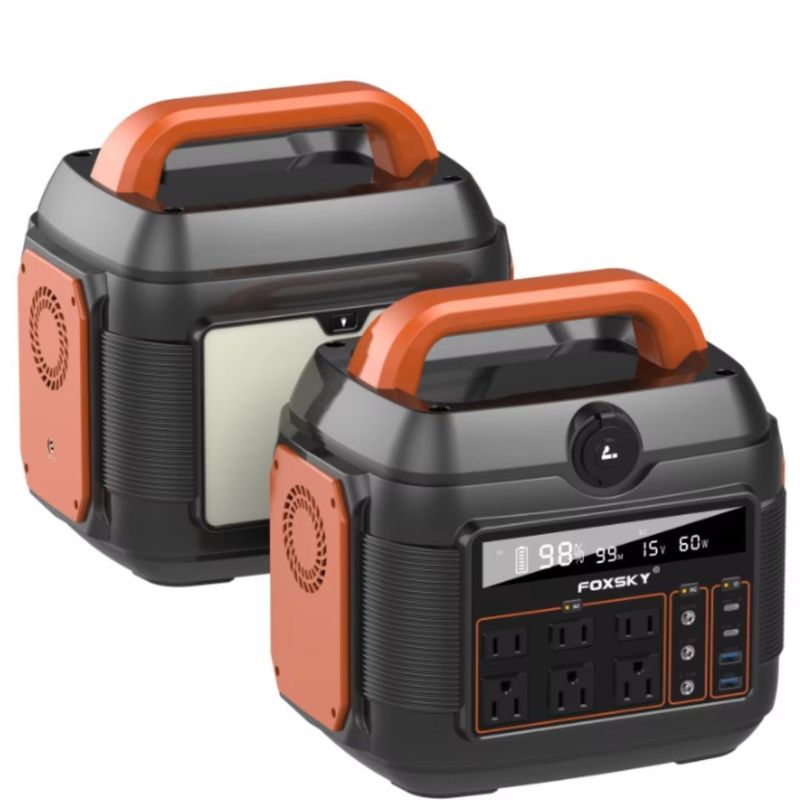 600W Điện năng lượng mặt trời Đường điện lưu trữ năng lượng ngoài trời di động với pin lithium