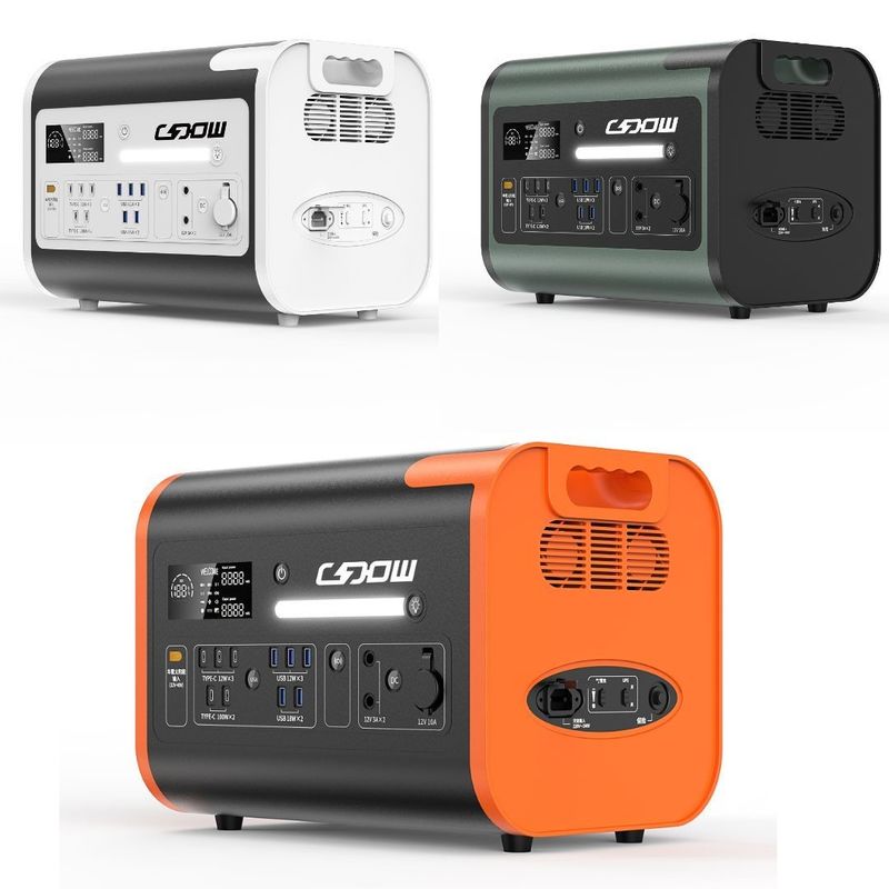 Sạc nhanh 2200W / 40ah Cung cấp điện di động cho cắm trại ngoài trời Lưu trữ năng lượng dự phòng