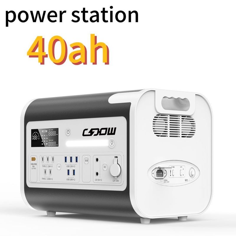 Màu tùy chỉnh 2200W/2048wh Cắm trại ngoài trời Cung cấp năng lượng Nhà máy điện Đường sóng sinus tinh khiết