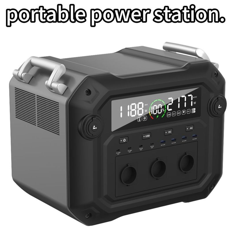 2500W AC Output Power Nhà máy điện di động Un38.3 MSDS Authentication for Outdoor Travel