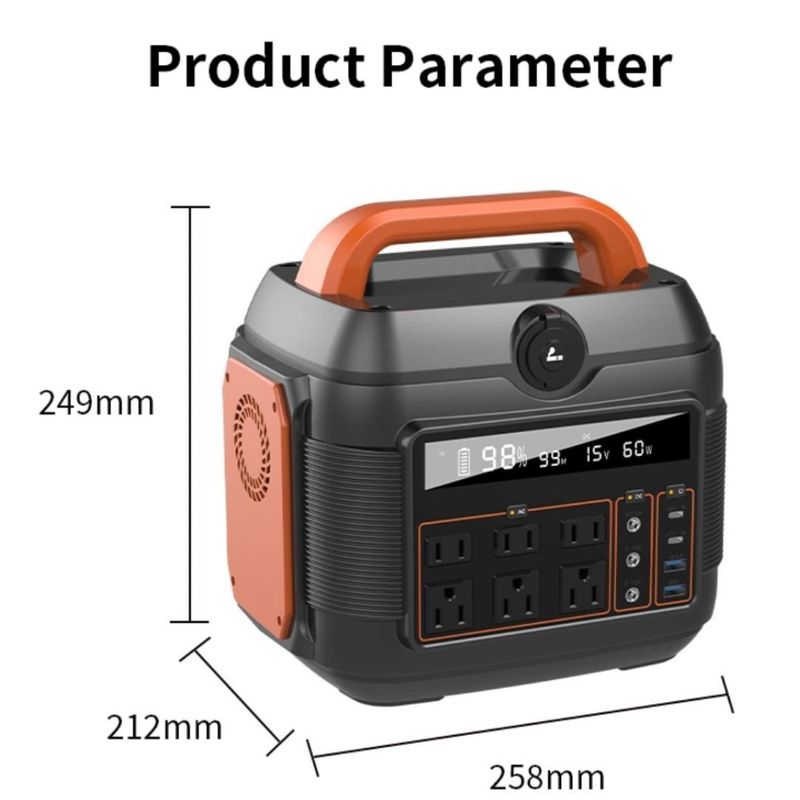 600W / 1200W / 3600W pin lithium Máy phát điện mặt trời điện di động nóng cho cắm trại ngoài trời