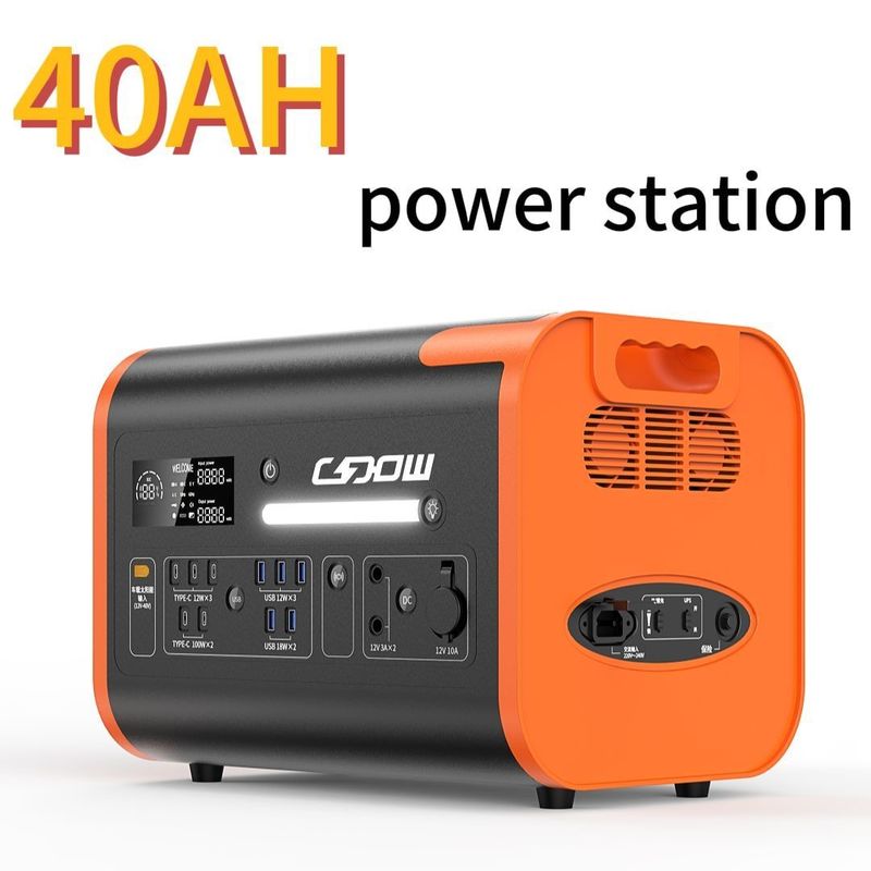 2200W/40ah Trạm điện di động hỗ trợ pin mặt trời sạc cho năng lượng ngoài trời dễ dàng