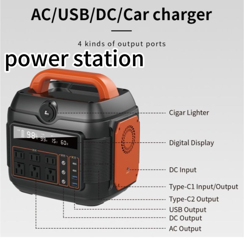 S6 600W Dễ dàng đi du lịch ắc quy lithium Lưu trữ năng lượng Điện lực Nhà máy điện di động
