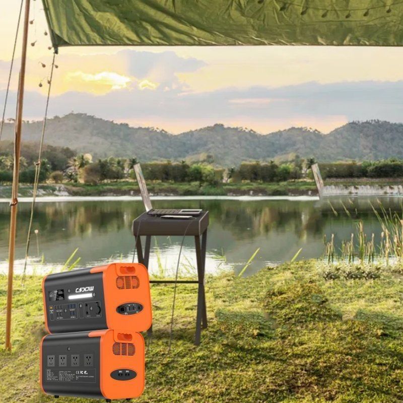 800W sạc năng lượng mặt trời 2200W/2048wh/40ah Trạm điện di động cho các chuyến đi ngoài trời