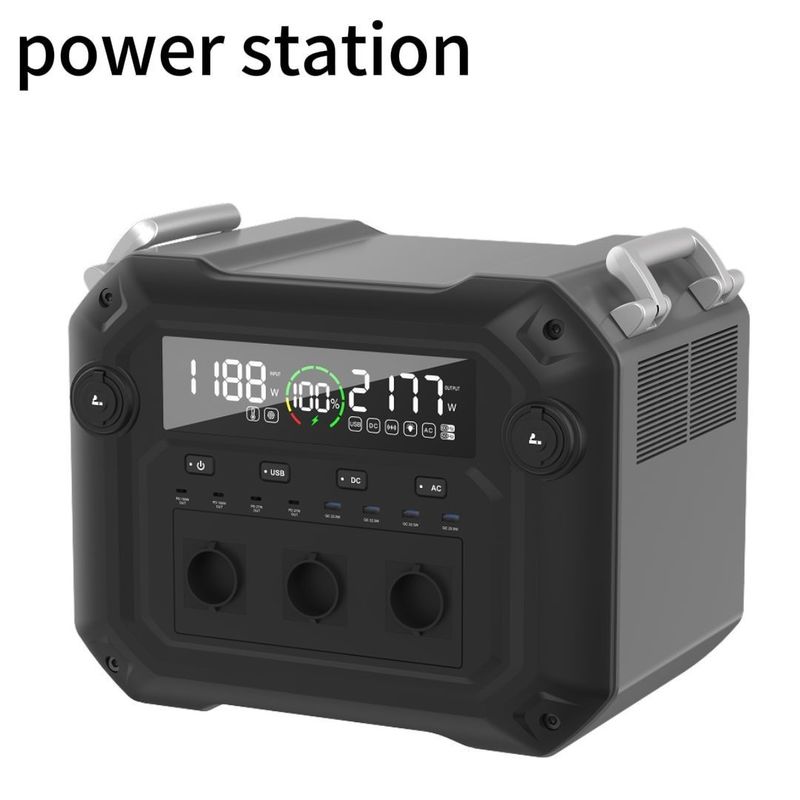 600W Max Phanele mặt trời đầu vào Trạm điện di động trực tiếp cho nhà và cắm trại ngoài trời