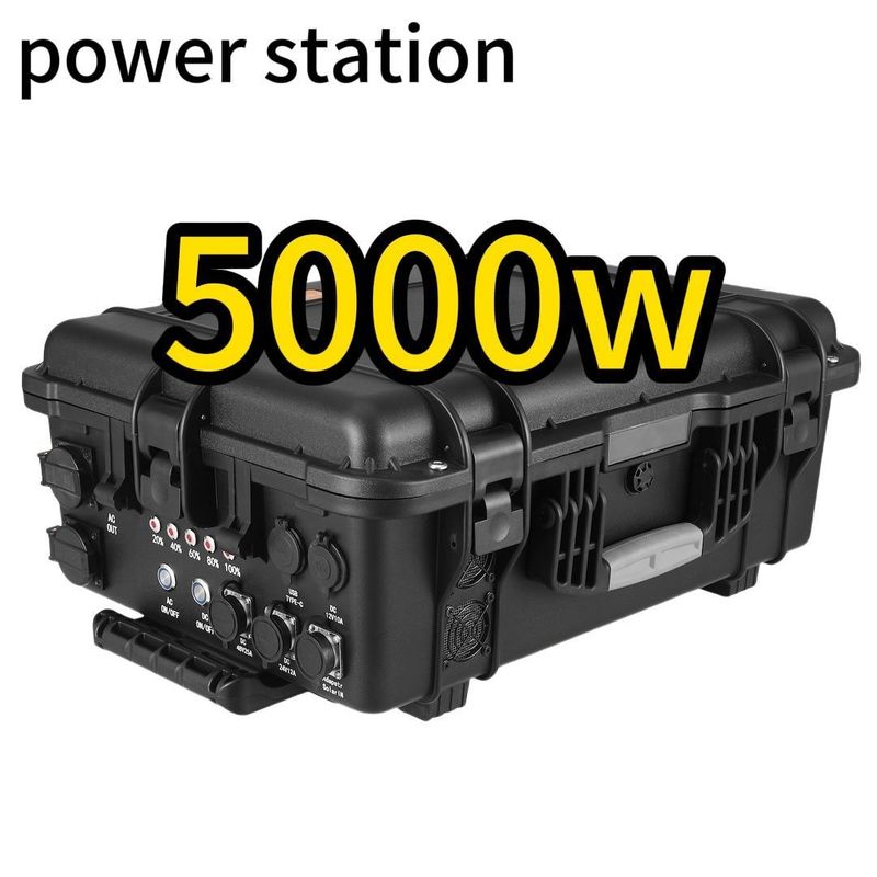LT-50 5000W ngoài trời phiêu lưu Đường điện di động với vật liệu vỏ hợp kim ABS