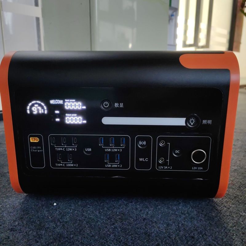 600W 1200W 2000W 2200W 3600W Bộ sạc tích hợp pin lithium Thời gian sử dụng pin Po4 Nhà máy điện mặt trời di động