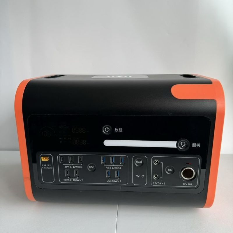 2200W Điện năng lượng liên tục Nhà máy năng lượng mặt trời di động 1500W 1000W cho nhà khẩn cấp