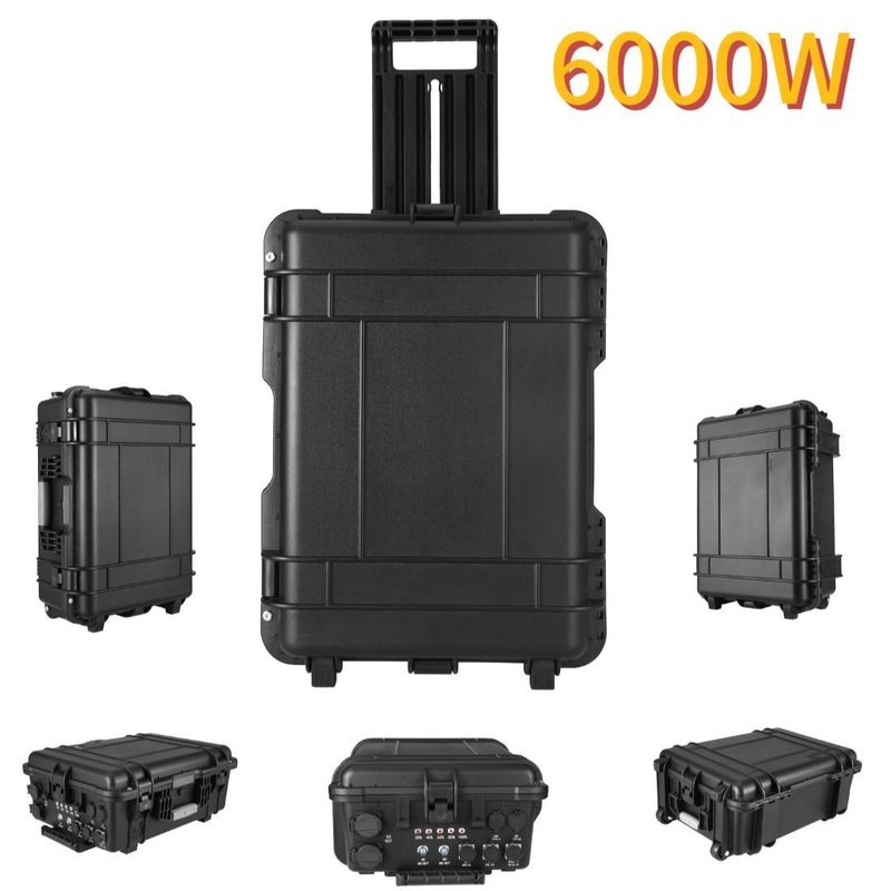 AC Output Current 15A Max 6000W Outdoor USB Charger cho du lịch cắm trại và khẩn cấp
