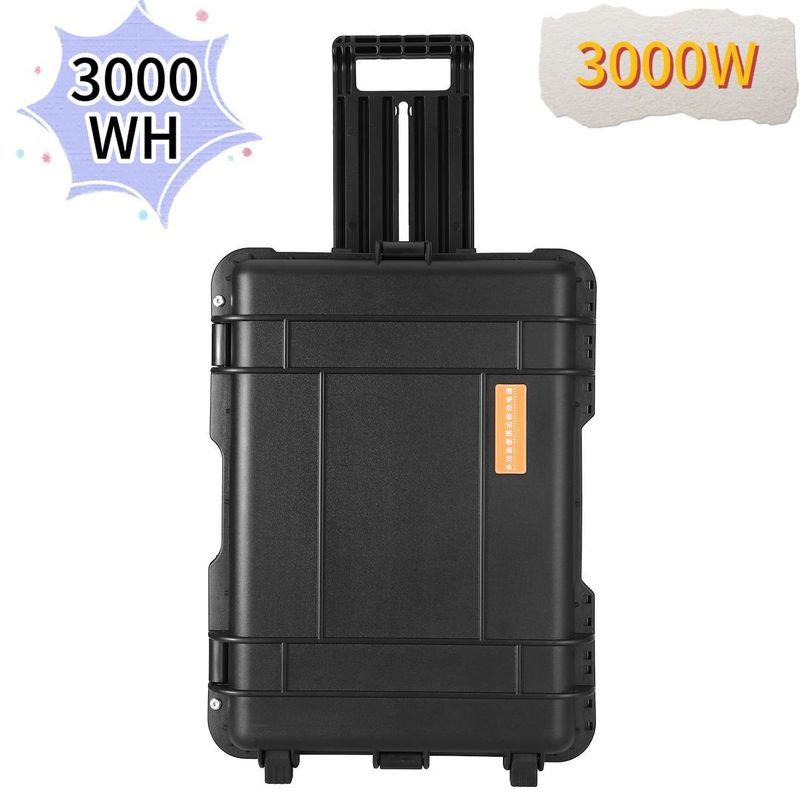 CE.Un38.3 Nhà máy năng lượng mặt trời di động 3000W/3000wh được chứng nhận cho cắm trại và khẩn cấp
