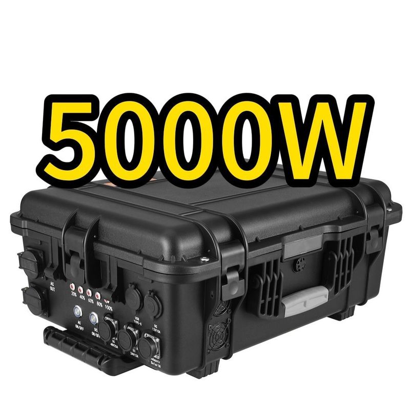 CE.Un38.3 Máy phát năng lượng mặt trời pin lithium 5000W được chứng nhận cho nhà máy điện di động