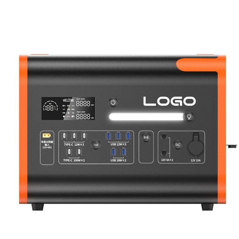 Nhà máy điện mặt trời 2200W với pin Lithium Iron Phosphate an toàn và bền