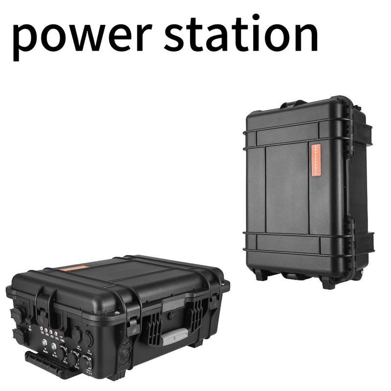 110V / 220V AC Output Nhà và Trại sạc di động 6000W 6212Wh với tấm pin mặt trời USB