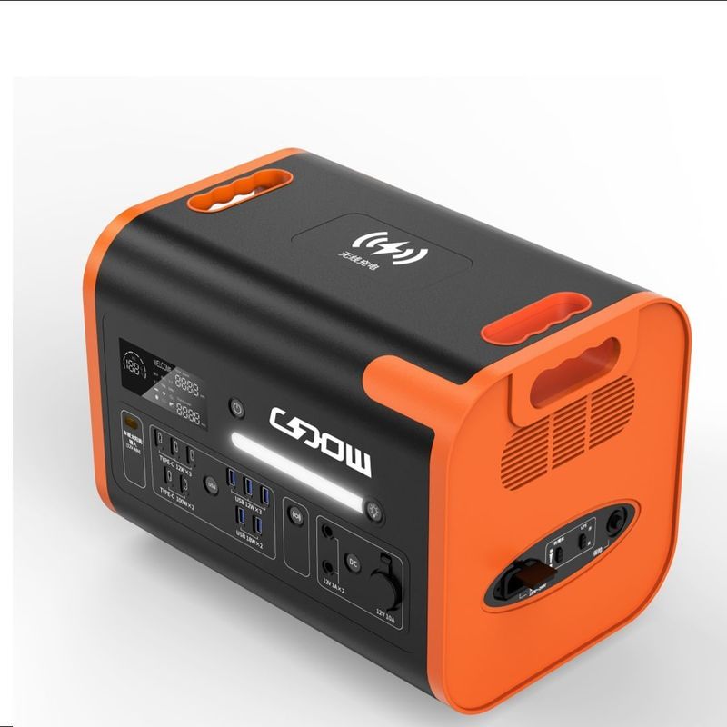 800W Max nạp năng lượng mặt trời LiFePO4 pin dự phòng Điện tích di động cho cắm trại và ngoài trời