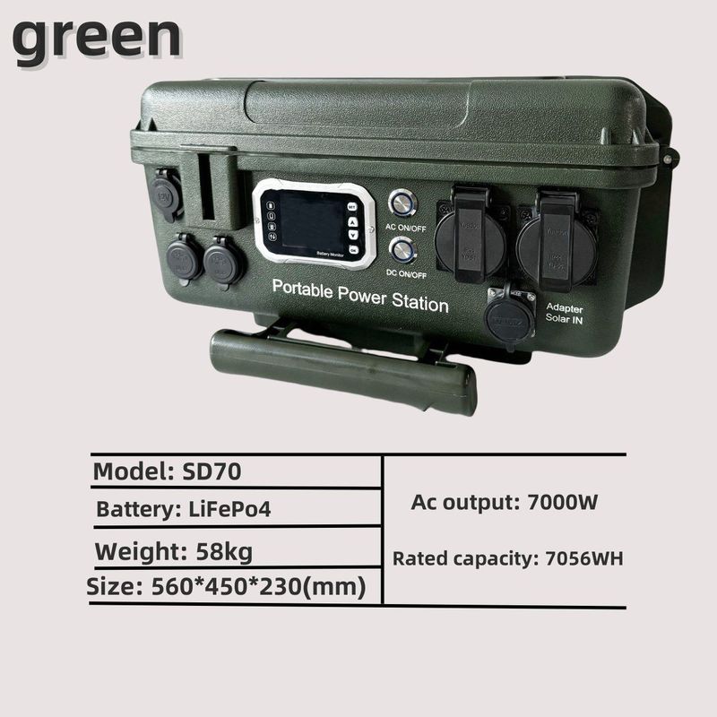 Pin lithium 6kw/7kw/5kw Trạm điện di động để sản xuất oxy và chiếu sáng