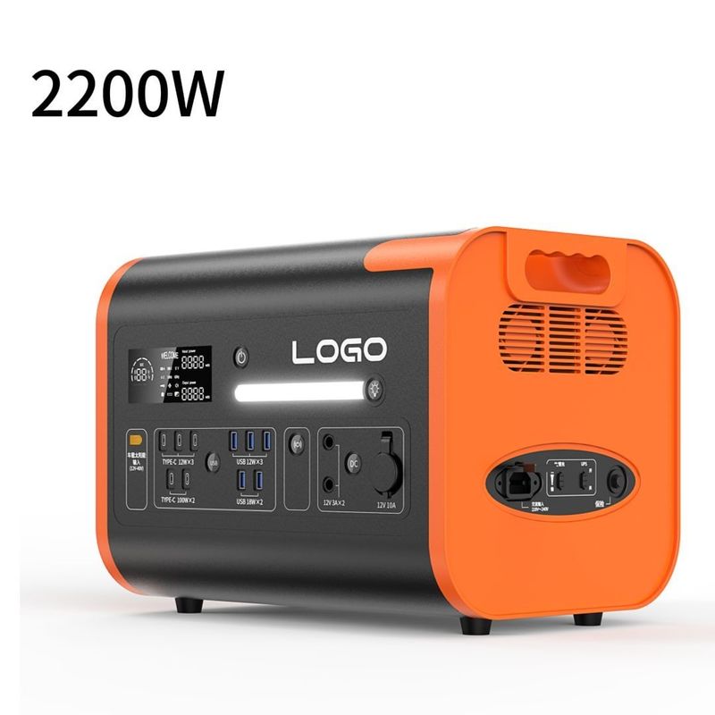 40ah/2048wh/2200W/2400W Máy phát điện di động khẩn cấp ngoài trời 3 Nhà máy điện