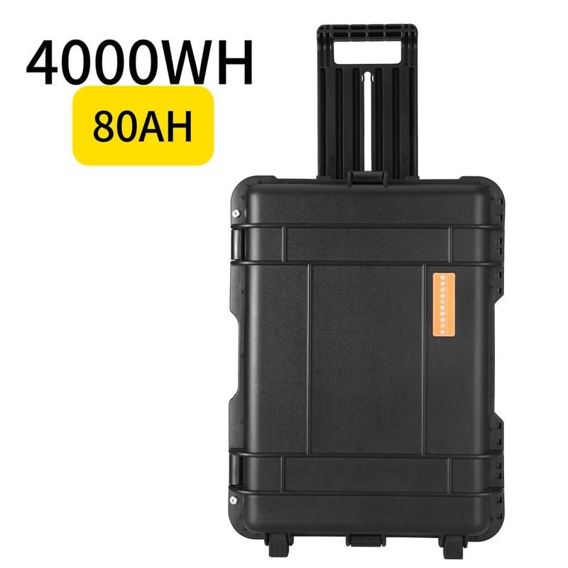 Lưu trữ năng lượng cắm trại ngoài trời 80ah/4000W Trạm điện di động cho thiết bị di động