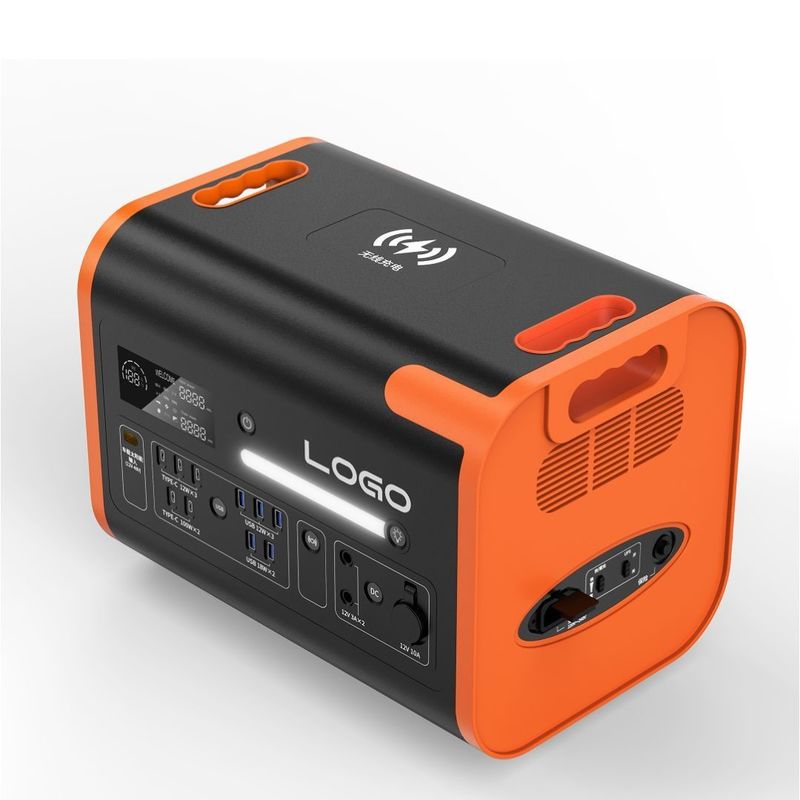 220V±5% AC Điện áp đầu ra Sạc nhanh 2400W Trạm điện di động cho xe hơi và năng lượng mặt trời