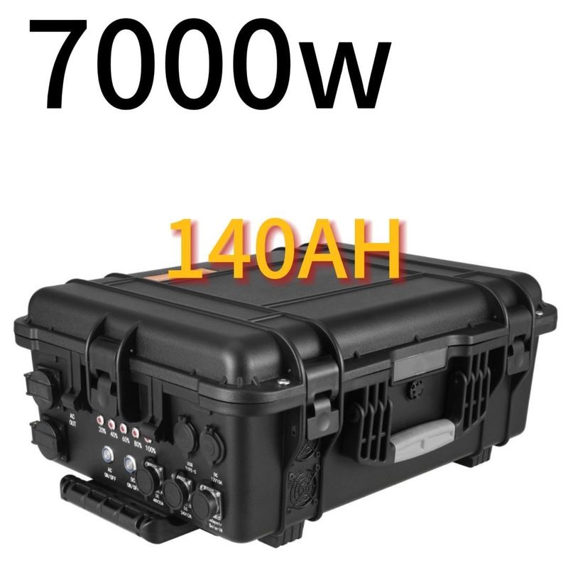 110V/220V AC Output 7000W/6993wh Nhà máy điện di động khẩn cấp ngoài trời cho Đông Á