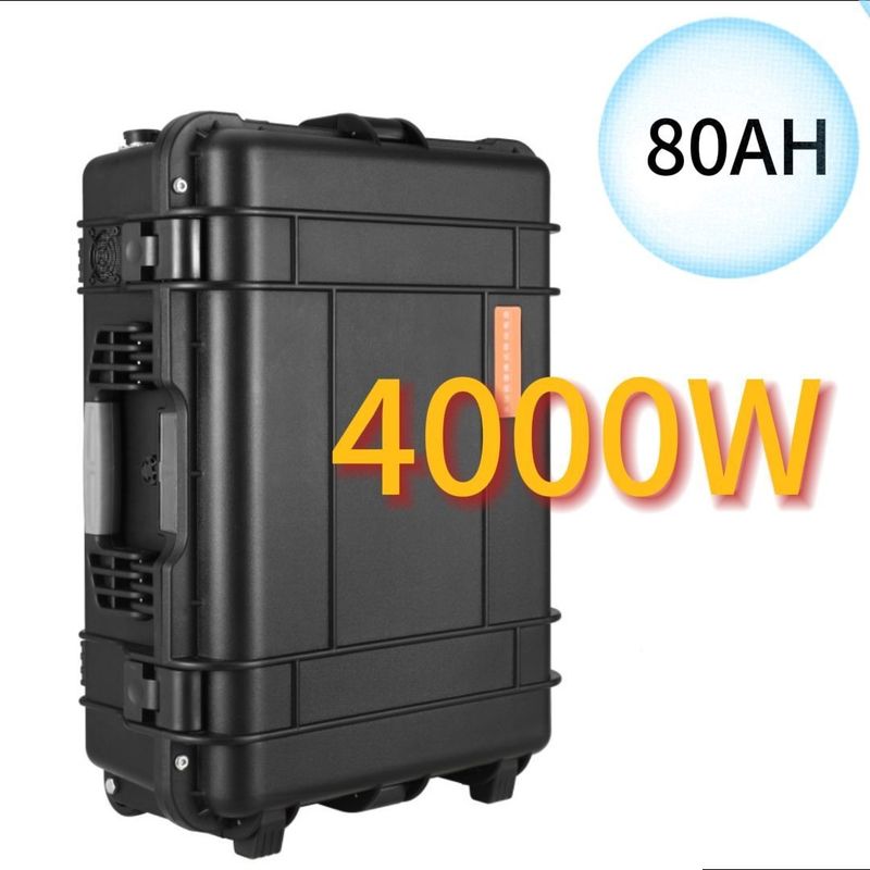 4000W/110V/230V Trạm điện di động cho LiFePO4 Lưu trữ năng lượng và chỉ số pin
