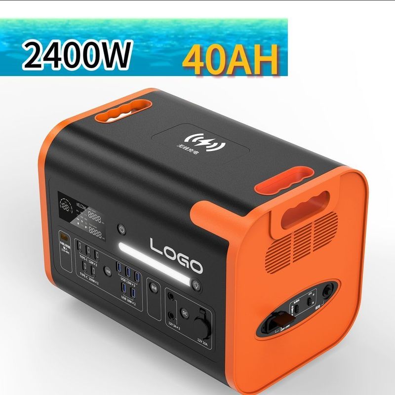 2400W/2048wh Bảng nâng cấp cho nhà máy điện khẩn cấp ngoài trời di động công suất lớn