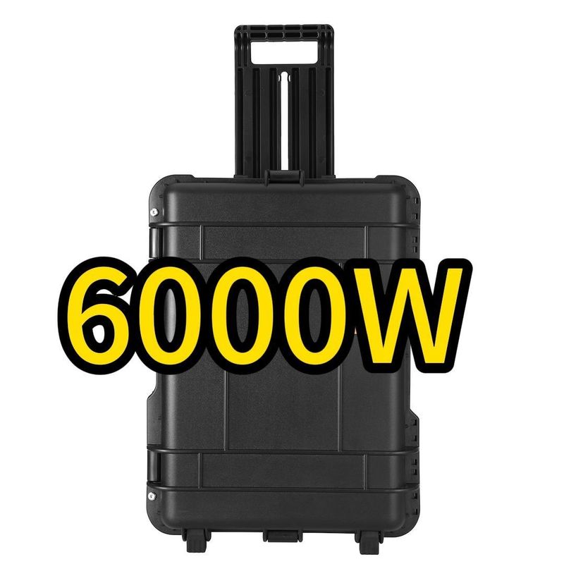 6000W Dây cầm tay 6216wh Cắm trại 230V Lithium Iron Phosphate pin Nhà máy điện cho năng lượng
