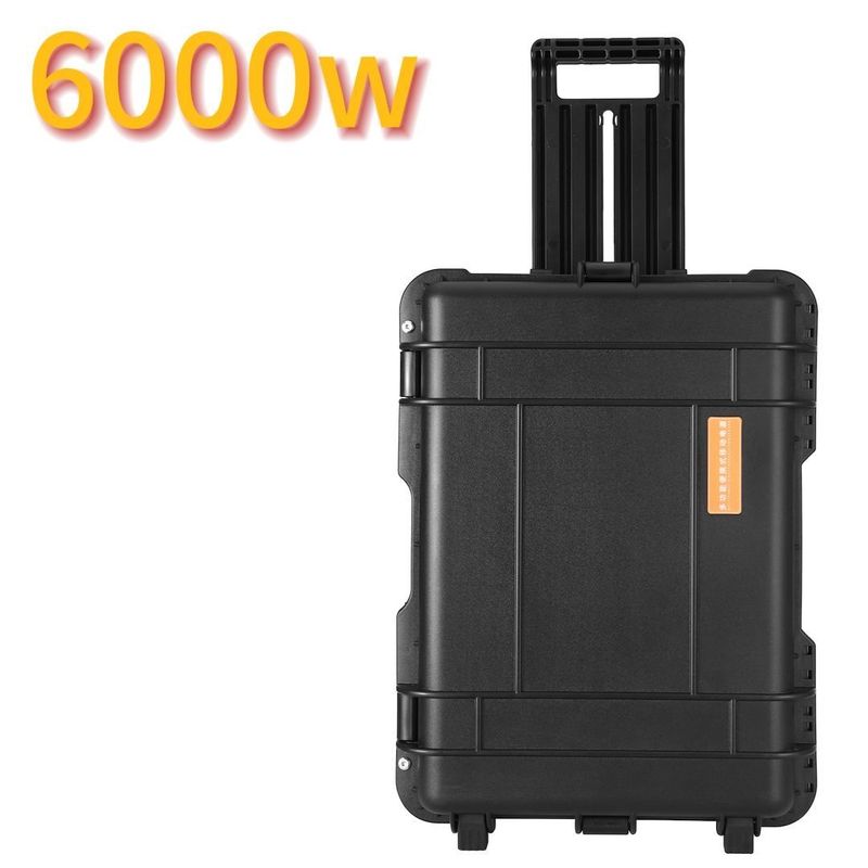 Nhà máy điện Lithium pin ngoài trời 6000W/6216wh với an toàn cao