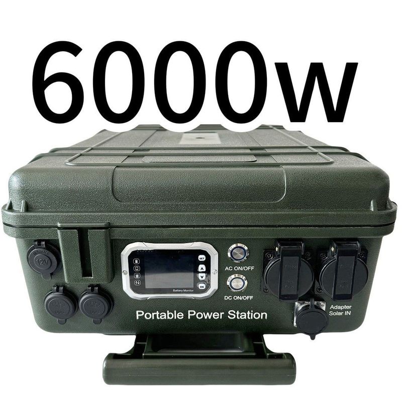 6048wh Năng lượng di động lớn Máy phát điện mặt trời 6000W Trạm điện cho nhu cầu cao