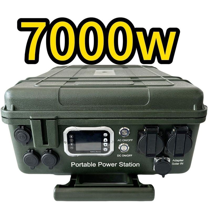 Soc Range 5%-95% nguồn điện khẩn cấp ngoài trời 7000W Nhà máy điện di động