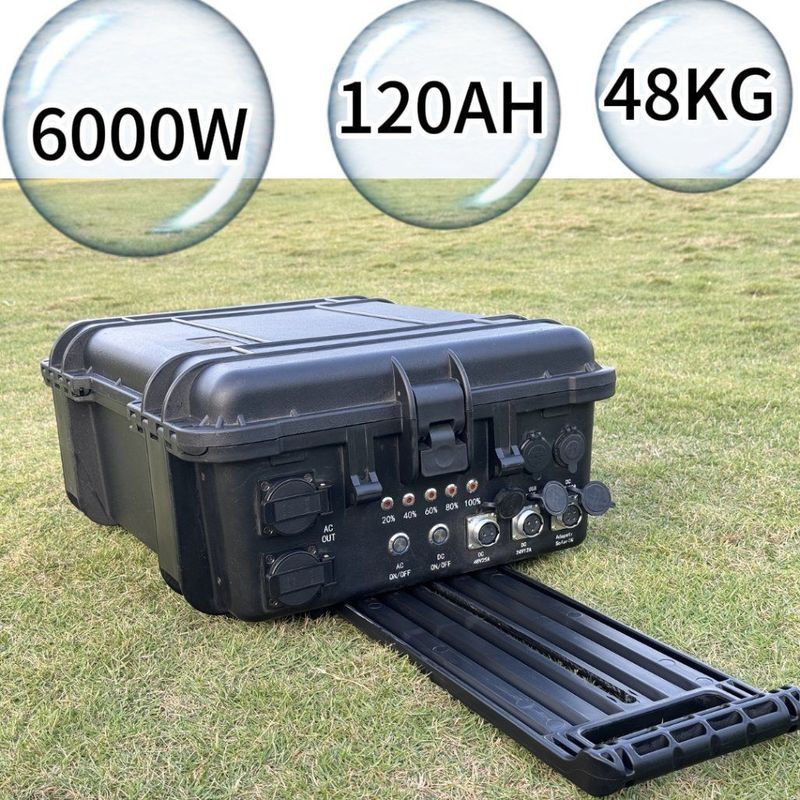 Trạm điện di động 6216wh Cung cấp điện dự phòng sạc lại cho phát sóng trực tiếp ngoài trời